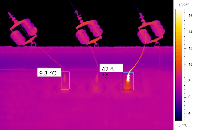 Termografia impianti elettrici linea alta tensione