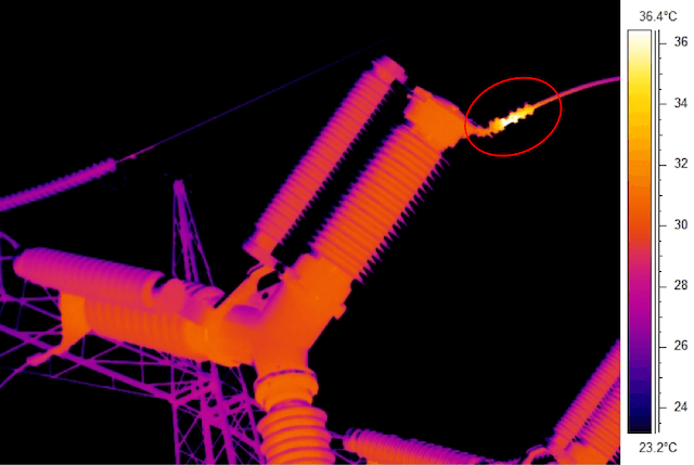 Termografia impianti elettrici sottostazione