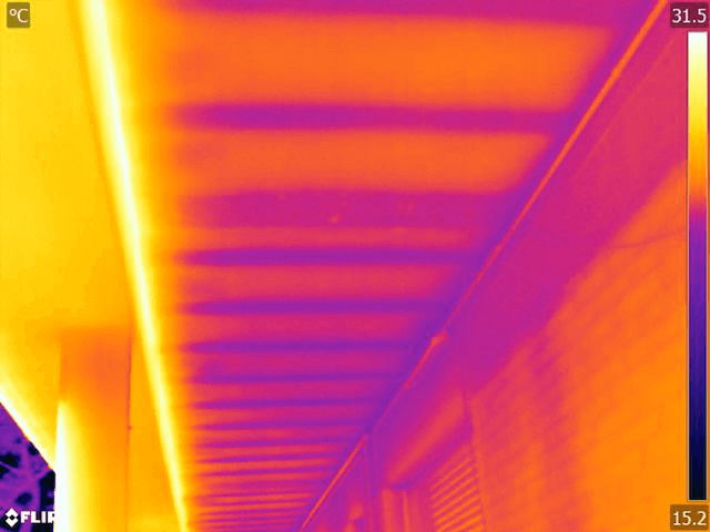 Termografia strutturale solaio sottobalcone