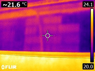 Termografia strutturale parete ufficio