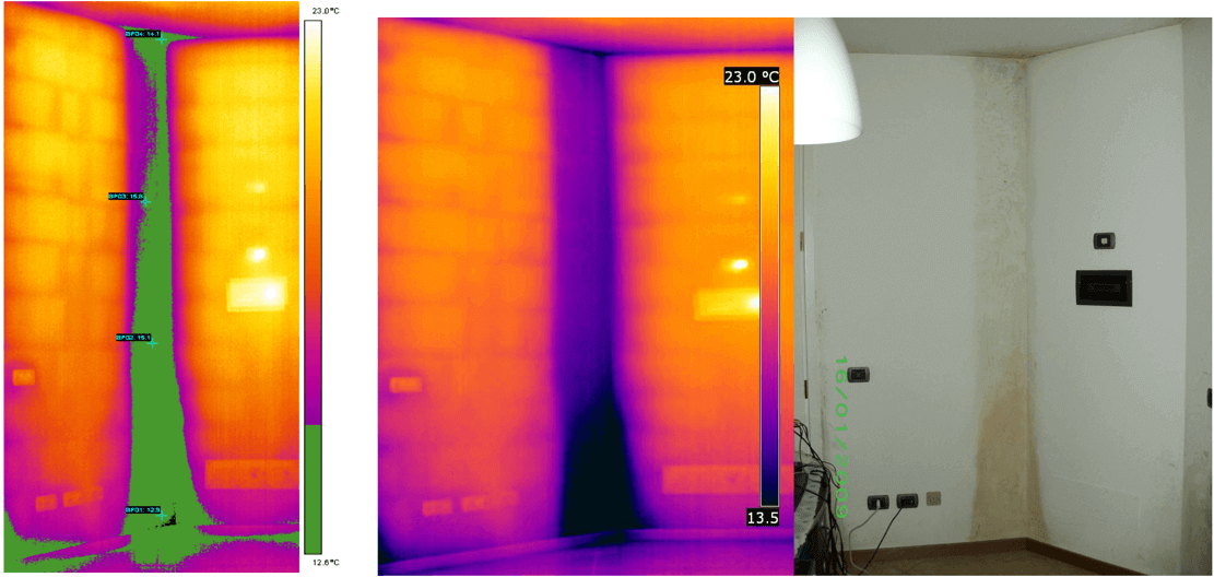 Termografia ponti termici e dispersioni energetiche - Segnalazione allarme termocamera