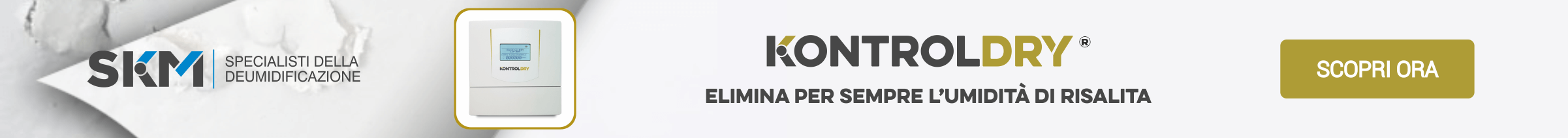 KontrolDRY elimina l'umidità di risalita